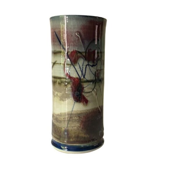 Tall Vintage Studio Pottery Vase - Picture 1 of 7